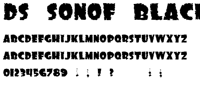 DS SonOf Black font